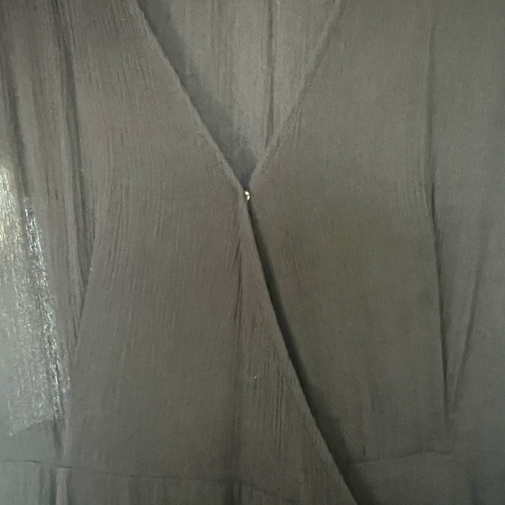 NWOT Lulus Heart of Marigold Black Wrap Maxi Dress - Picture 7 of 9